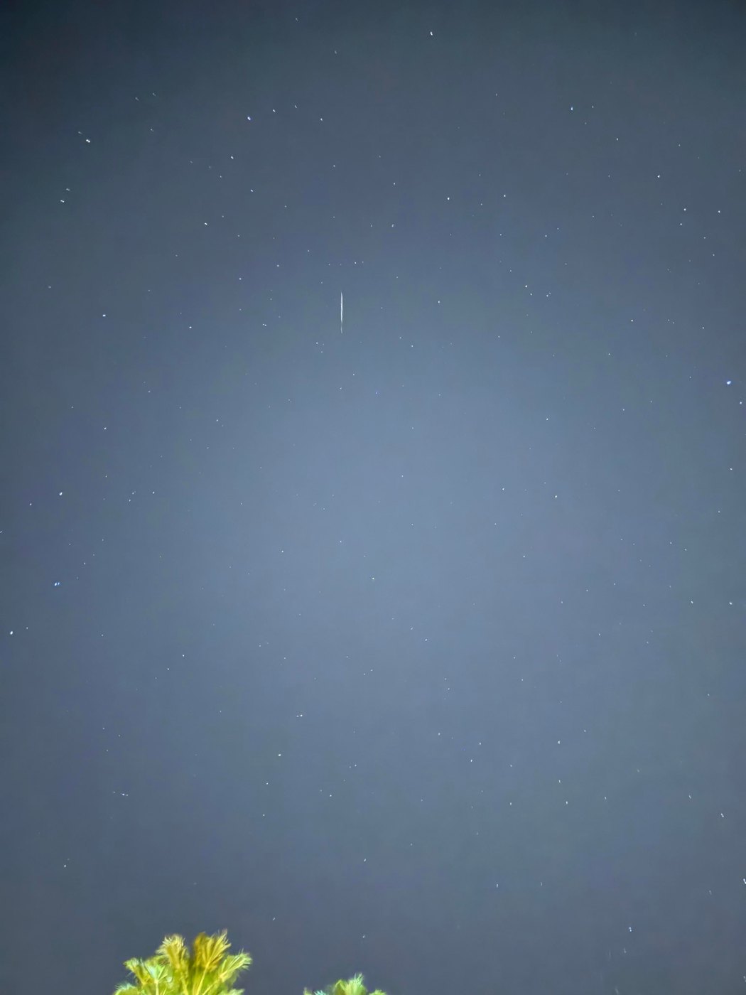 A Straight Line of Light Over the Coachella Valley