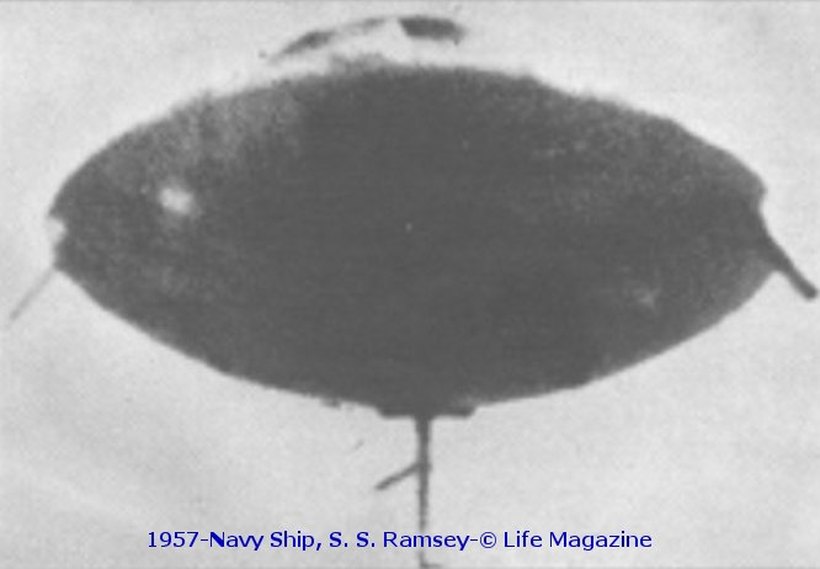 The UFO Photographed from the SS Ramsay (1957)
