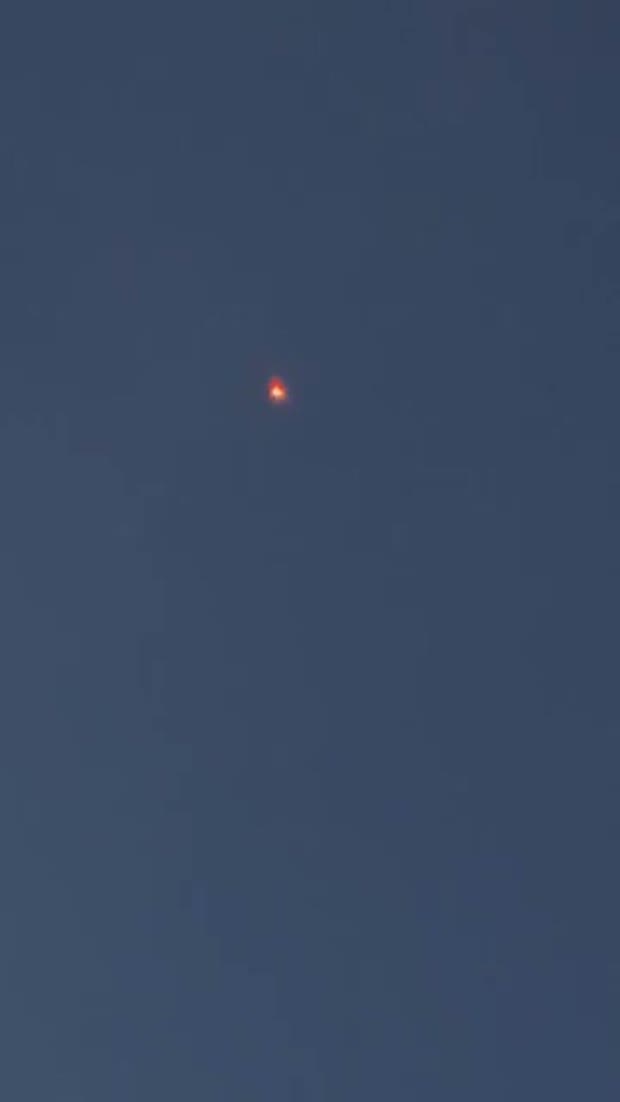 An Amber Orb Over Pine Creek Near Wellsboro, Pennsylvania (8 June 2026)