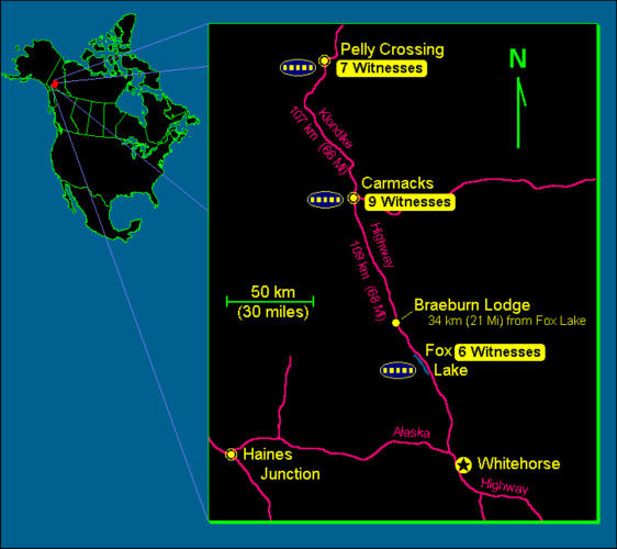 The Yukon Giant UFO: Fox Lake, Carmacks and Pelly Crossing, and the Cosmos 2335 Rocket Re-entry (11 December 1996)